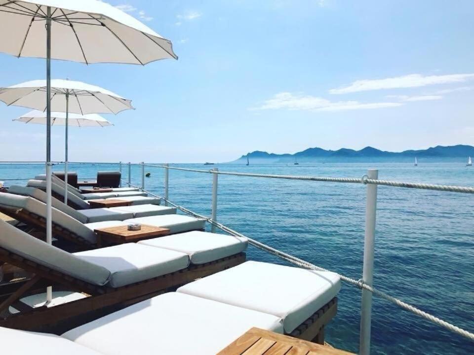 Superbe Appartement Avec Terrasse 1Mn Des Plages De La Croisette Cannes Kültér fotó
